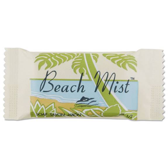 Beach Mist  Face And Body Soap, Beach Mist Fragrance, # 1/2 Bar, 1000 Carton Bch No1/2 1000 Case