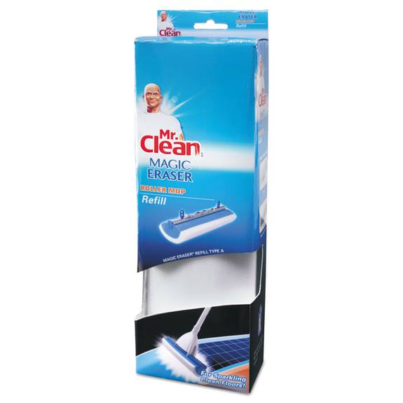 Mr  Clean  Magic Eraser Roller Mop Refill, Foam, 11 1/2 X 3 3/4 X 2 1/4, White/blue 446841 1 Each