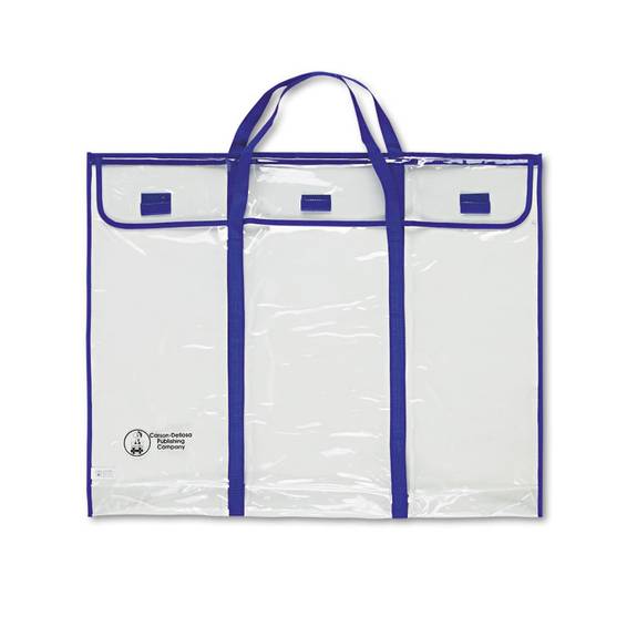 Carson Dellosa Publishing Bulletin Board Storage Bag, Blue/clear, 30