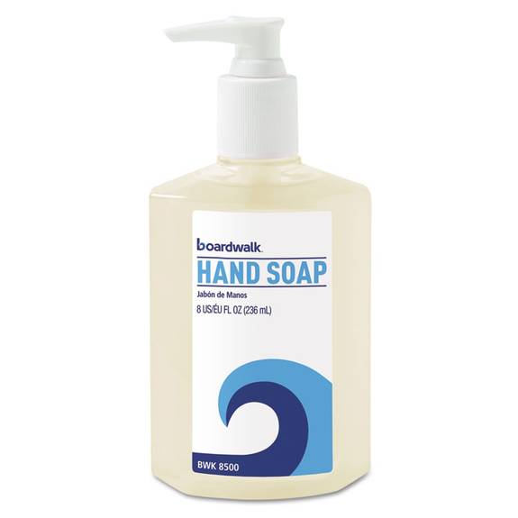 Boardwalk  Liquid Hand Soap, Floral, 8oz Pump Bottle, 12/carton Bwk8500 12 Case