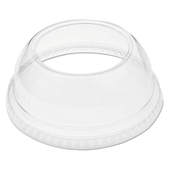 Dart  Open-top Dome Lid For 9-22 Oz Plastic Cups, Clear, 1.9