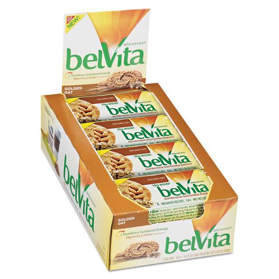 Nabisco  Belvita Breakfast Biscuits, 1.76 Oz Pack, Golden Oat, 64/carton Cdb 64 Case