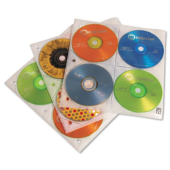 Case Logic  Two-sided Cd Storage Sleeves For Ring Binder, 25/pack Cdp200 25 Package