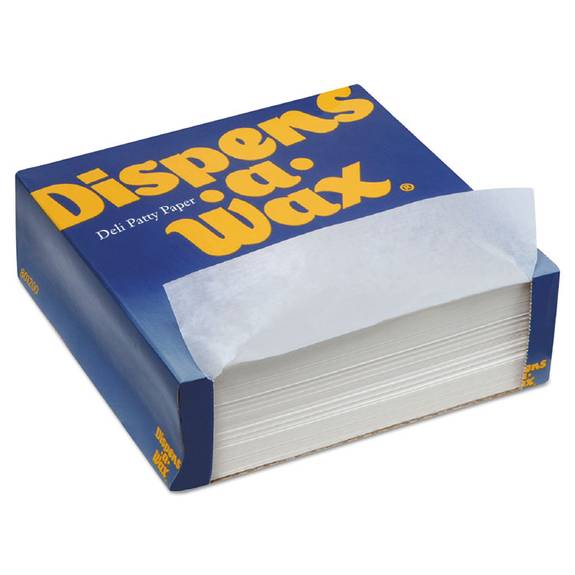 Dixie  Dispens-a-wax Waxed Deli Patty Paper, 5 1/2x5 1/2, White, 1000/box, 24 Boxes/ct 512 24 Case