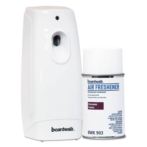 Boardwalk  Air Freshener Dispenser Starter Kit, White, Cinnamon Sunset, 5.3 Oz 907 1 Package