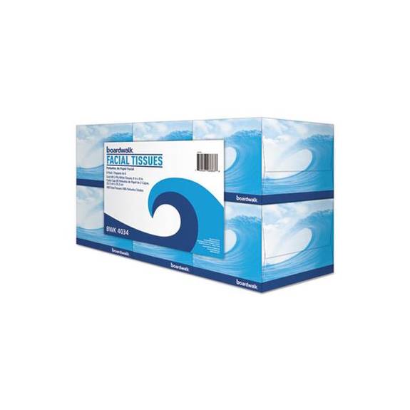Boardwalk  Office Packs Facial Tissue, 2-ply, White, 80 Sheets/box, 36 Boxes/carton 043ct 6 Case