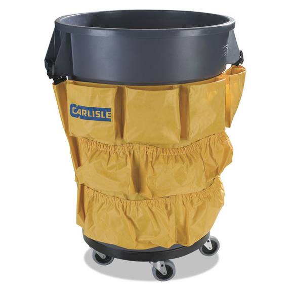 Carlisle Bronco Waste Container Caddy Bag, 19 3/4 X 31, Yellow, 12/carton 3691704 12 Case
