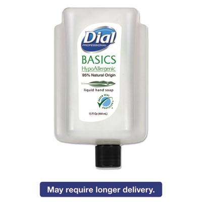 Dial  Professional Basics Liquid Hand Soap, Fresh Floral, 15 Oz Cartridge, 6/carton 99813 6 Case