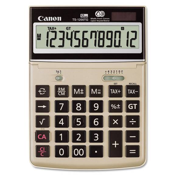 Canon  Ts1200tg Desktop Calculator, 12-digit Lcd 1072b008 1 Each