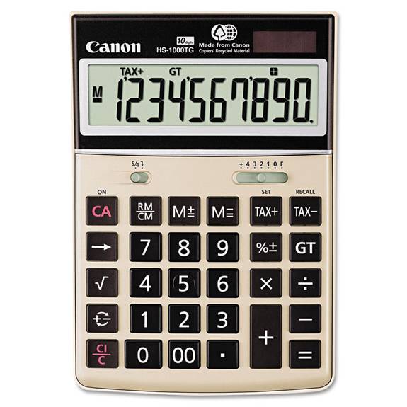 Canon  Hs-1000tg Desktop Calculator, 10-digit Lcd 1073b010 1 Each