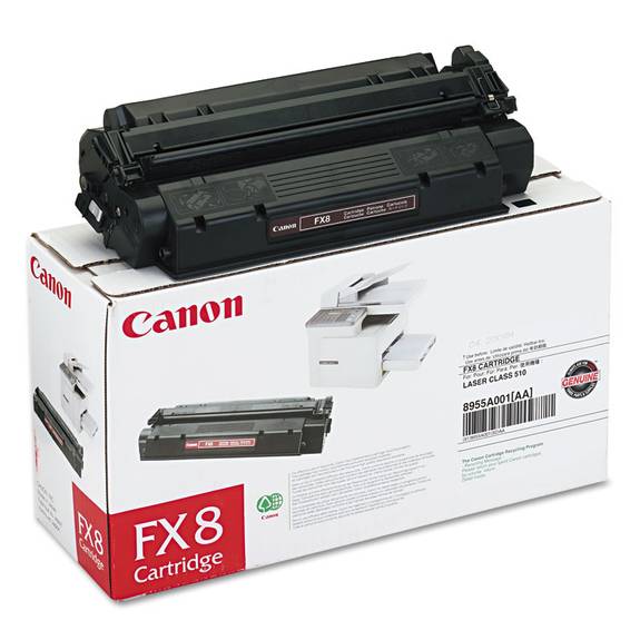 Canon  8955a001aa (fx8) Toner, Black Fx8 1 Each