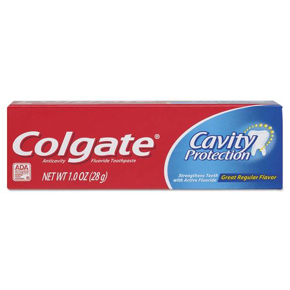 Colgate  Cavity Protection Toothpaste, Regular Flavor, 1 Oz Tube, 24/carton 151111 24 Case