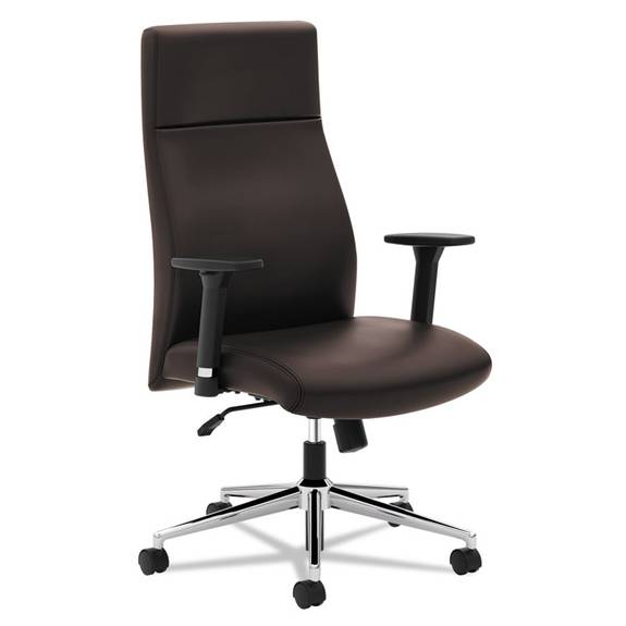 Hon  Vl108 Executive High-back Chair, Brown Leather Bsxvl108sb45 1 Each