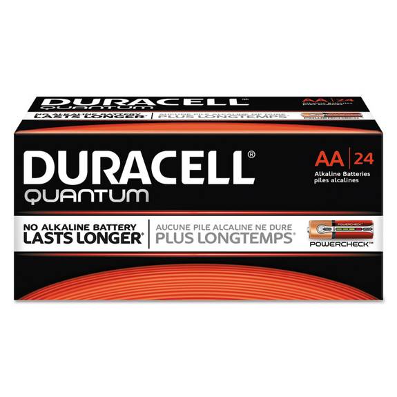 Duracell  Quantum Alkaline Batteries, Aa, 24/bx Qu1500bkd 24 Box