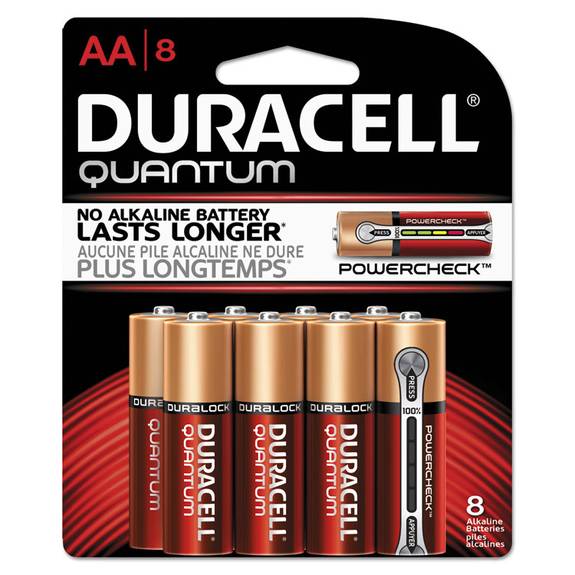Duracell  Quantum Alkaline Batteries, Aa, 8/pk Qu1500b8z 8 Package
