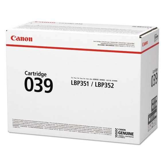 Canon  0287c001 (039) Ink, 11000 Page-yield, Black 0287c001 1 Each