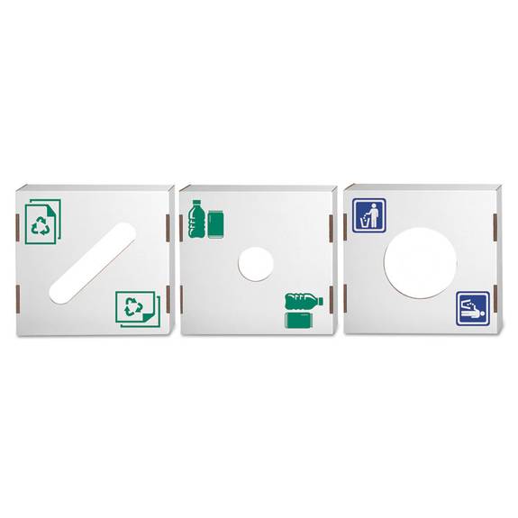 Bankers Box  Waste And Recycling Bin Lid, General Waste, White, 10/carton 7320501 10 Case