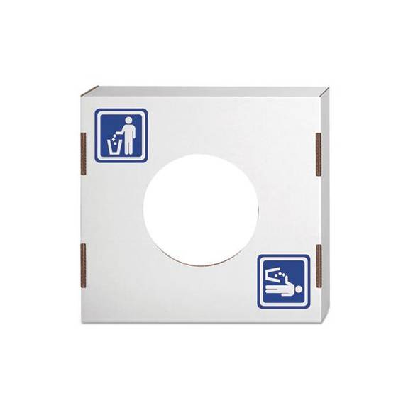 Bankers Box  Waste And Recycling Bin Lid, General Waste, White, 10/carton 7320501 10 Case