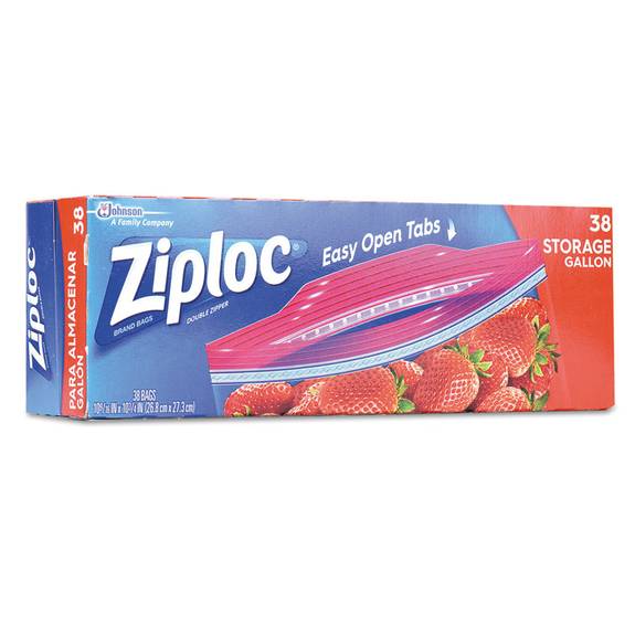 Ziploc storage bags 1 gallon 1.75 mil case