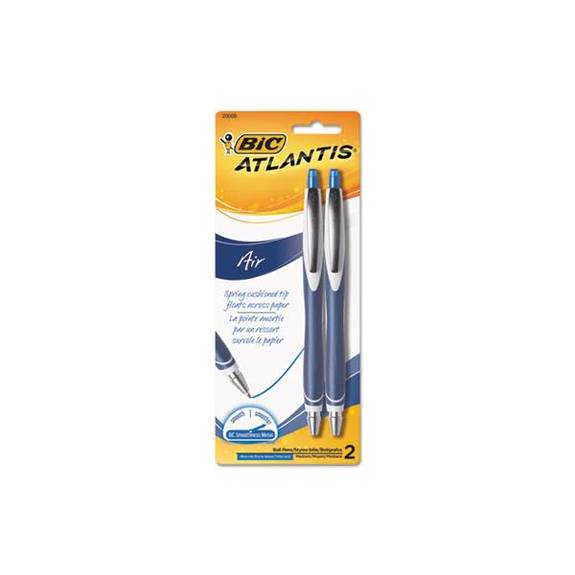 Bic  Atlantis Air Retractable Ballpoint Pen, Blue, 2/pack Vcgrp21-blu 2 Package