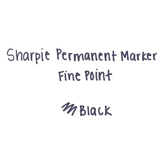 Sharpie Fine Tip Permanent Marker Value Pack, Fine Bullet Tip, Black,  36/pack - Mfr Part# 1884739