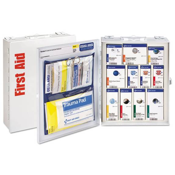 First Aid Only  Ansi 2015 Smartcompliance Food Service Cabinet W/o Medication,25 People,94 Piece 90658 1 Package