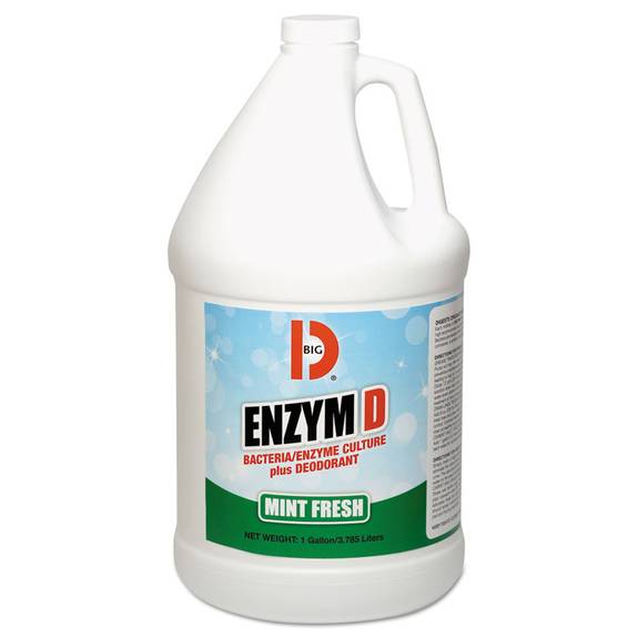 Big D Industries Enzym D Digester Deodorant, Mint, 1gal, Bottle, 4/carton 1504 4 Case