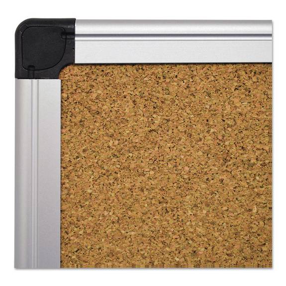 Mastervision  Value Cork Bulletin Board With Aluminum Frame, 36 X 48, Natural Ca051170 1 Each
