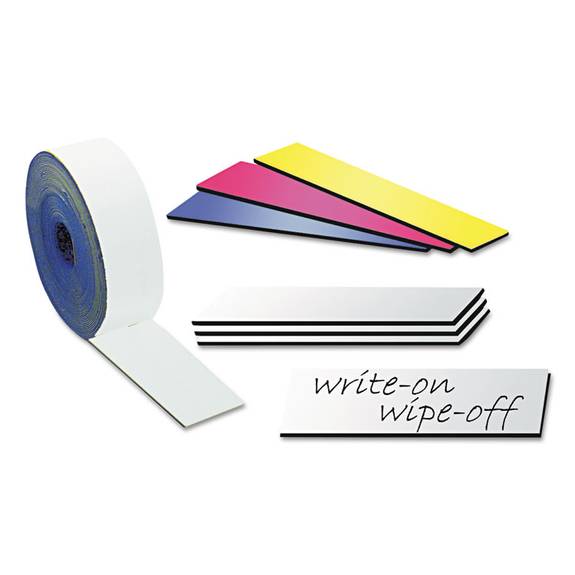 Mastervision  Dry Erase Magnetic Tape Roll, White, 3
