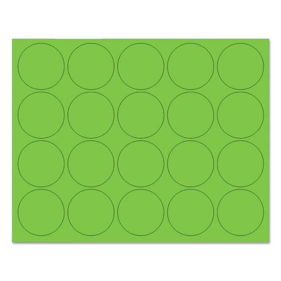 Mastervision  Interchangeable Magnetic Board Accessories, Circles, Green, 3/4