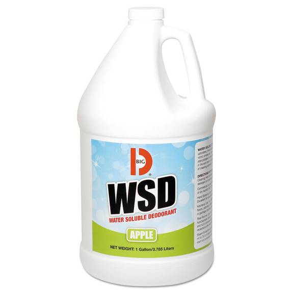 Big D Industries Water-soluble Deodorant, Apple, 1gal, Bottle, 4/carton 1656 4 Case