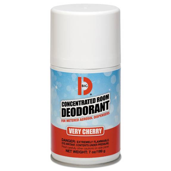 Big D Industries Metered Concentrated Room Deodorant, Cerise Scent, 7 Oz Aerosol, 12/carton 455 12 Case