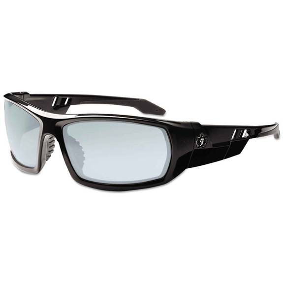 Ergodyne  Skullerz Odin Safety Glasses, Black Frame/indoor/outdoor Lens, Nylon/polycarb 50080 1 Each