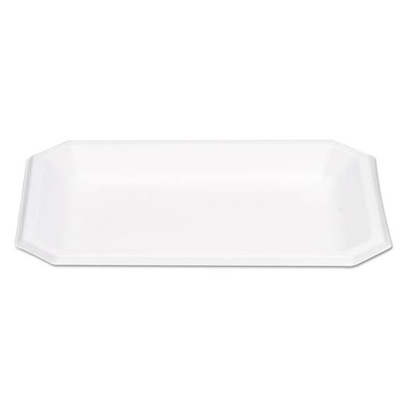 Genpak  Harvest Fiber Dinnerware, Platter, Rectangle, 8 1/2 X 11 1/2, White, 400/ctn Hfq11 400 Case