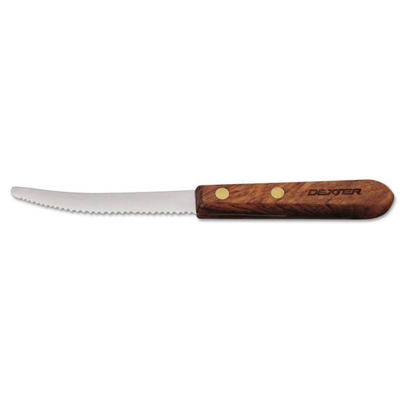 Dexter  Traditional Scalloped Grapefruit Knife, Brown/silver, 3 1/4