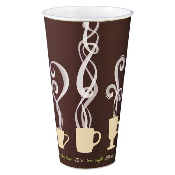 Dart  Thermoguard Insulated Paper Hot Cups, 20 Oz, Steam Print, 600/carton Dwtg20st 600 Case