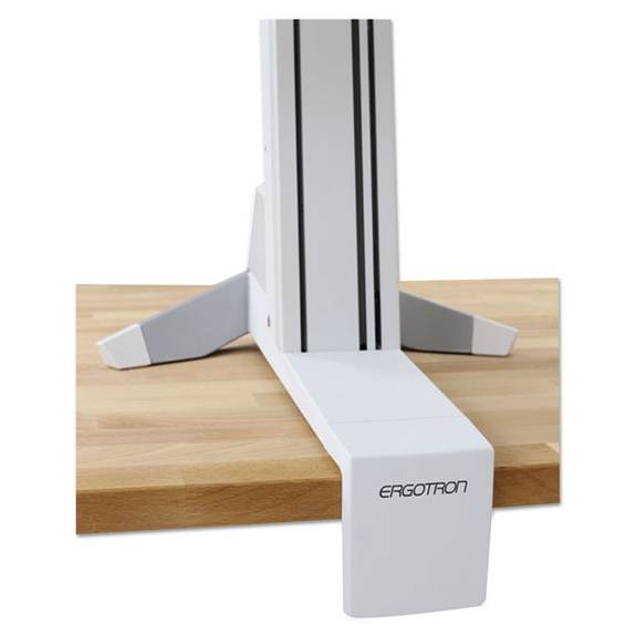 Workfit  By Ergotron  Workfit-s Sit-stand Workstation W/worksurface+, Lcd Ld Monitor, White 33-350-211 1 Each