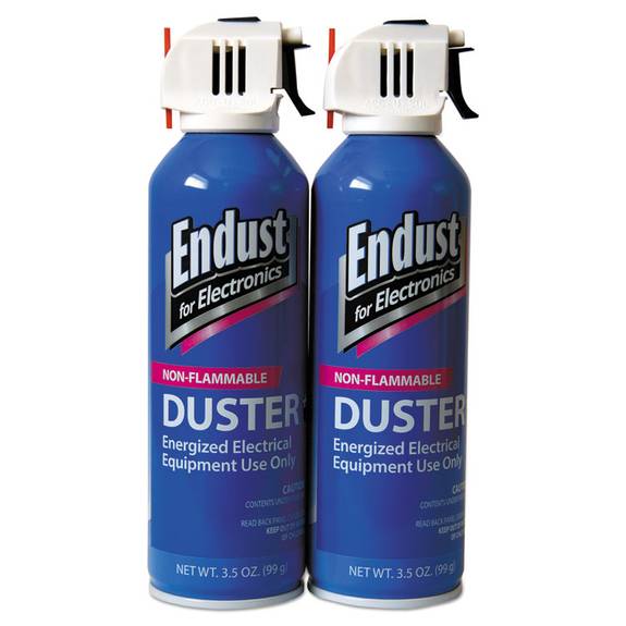 Endust  Non-flammable Duster With Bitterant, 3.5 Oz, 2 Cans/pack 246050 2 Package