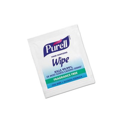 Premoistened Sanitizing Hand Wipes, Individually Wrapped