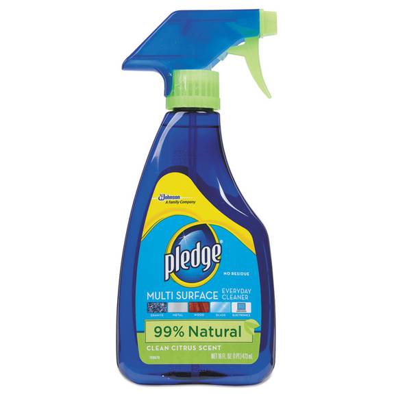 Pledge  Multi-surface Cleaner, Clean Citrus Scent, 16oz Trigger Bottle Cb703123 1 Each
