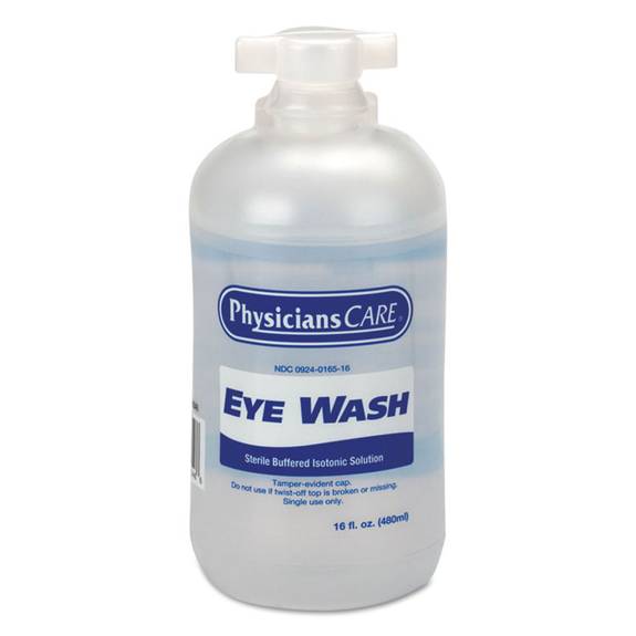 First Aid Only  Eyewash, 16 Oz Bottle, 12/carton 90546 12 Case