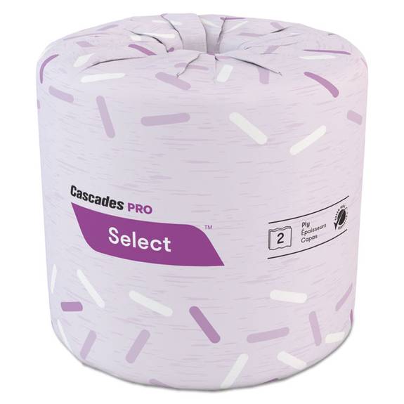 Cascades Pro Select Standard Bath Tissue, 2-ply, 4 5/16 X 3 3/4, 550/roll, 80/carton B200 80 Case