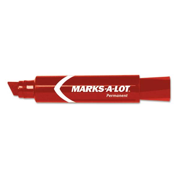 Avery Marks A Lot Jumbo Chisel Tip Marker, Desk-Style Size, Water and Wear  Resistant, 12 Red Markers (24147) - Yahoo Shopping