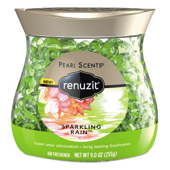 Renuzit  Pearl Scents Odor Neutralizer, Sparkling Rain, Lotus Flower & Dew, 9 Oz Jar 00023400022212 1 Each