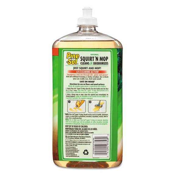 Pine Sol  Squirt 'n Mop Multi-surface Floor Cleaner, 32 Oz Bottle, Original Scent, 6/ct Clo 97348 6 Case