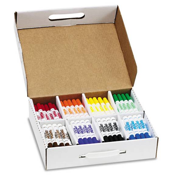 Prang  Washable Markers, Eight Assorted Colors, 200/carton 80613 200 Case