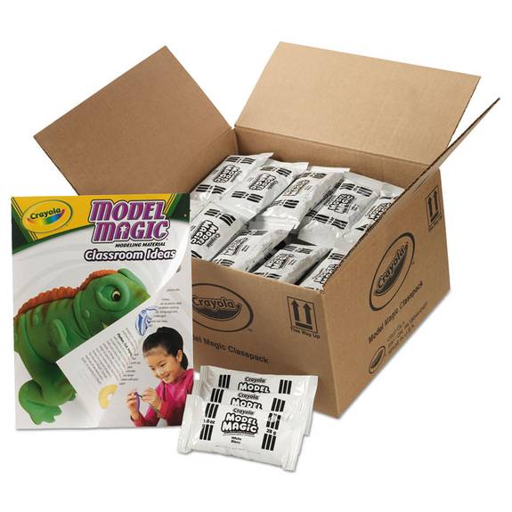 Crayola  Model Magic Modeling Compound, 1 Oz Each Packet, White, 6 Lbs. 13 Oz 236001 75 Case