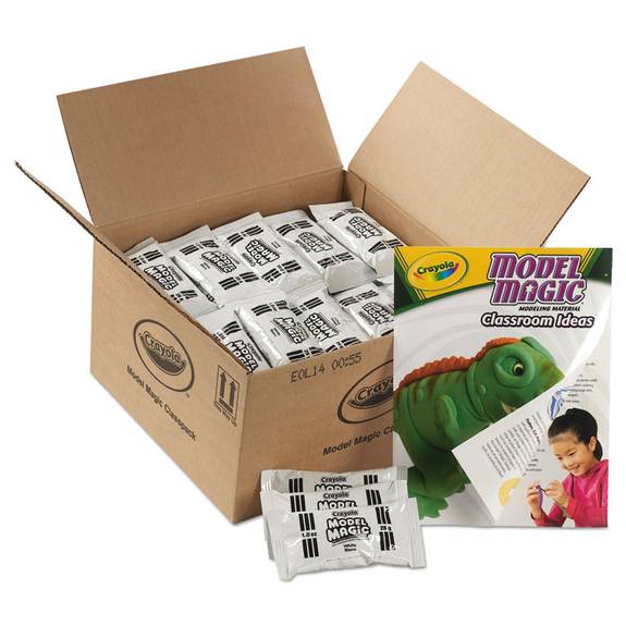 Crayola  Model Magic Modeling Compound, 1 Oz Each Packet, White, 6 Lbs. 13 Oz 236001 75 Case