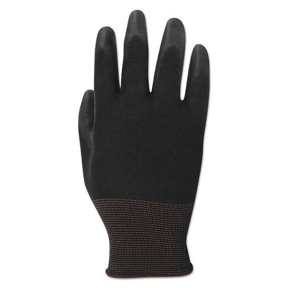 Boardwalk  Pu Palm Coated Gloves, Black, Size 9 (large), 1 Dozen Bp1699 1 Dozen