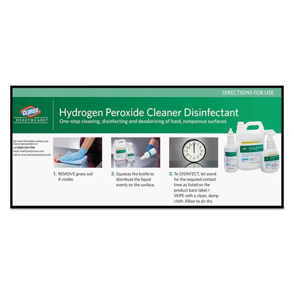 Clorox  Healthcare  Hydrogen-peroxide Cleaner/disinfectant, 32oz Spray Bottle, 6/carton 31444 6 Case